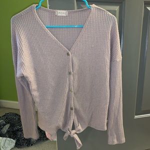 Button Up Waffle Knit Top. . PRICE NEGOTIABLE